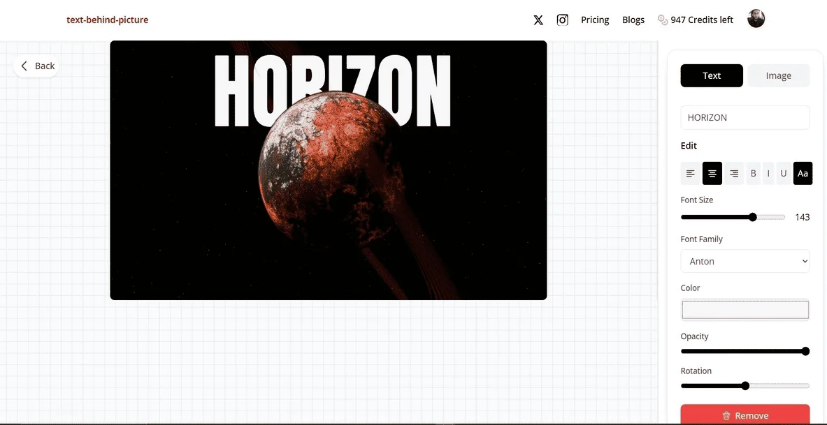 Put Text Behind Images Online for Free (Step-by-Step with TextBehindPicture.com)